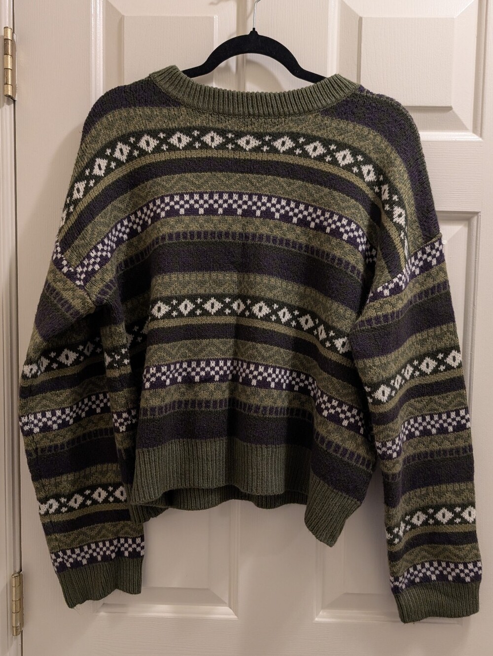 Romwe Geometric Patterned Women's Sweater Goblincore